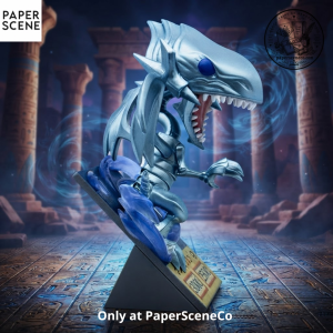 Yu-Gi-Oh Blue-Eyes White Dragon Vinyl Figure with Card Display Base and Blue Aura Energy Vortex Effects 9 Yu-Gi-Oh Blue-Eyes White Dragon Vinyl Figure with Card Display Base and Blue Aura Energy Vortex Effects