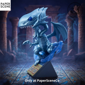 Yu-Gi-Oh Blue-Eyes White Dragon Vinyl Figure with Card Display Base and Blue Aura Energy Vortex Effects 10 Yu-Gi-Oh Blue-Eyes White Dragon Vinyl Figure with Card Display Base and Blue Aura Energy Vortex Effects