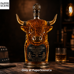 Highland Cow Private Cask 21 Years Cow Head Shaped Scotch Whisky Bottle | Luxury Collector Decanter 7 Highland Cow Private Cask 21 Years Cow Head Shaped Scotch Whisky Bottle | Luxury Collector Decanter