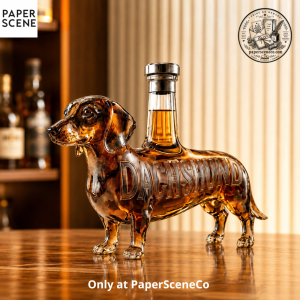 The Regal Doxie Dachshund Shaped Whiskey Bottle – A Unique Luxury Decanter for Whiskey Lovers