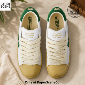 Vintage Green Converse Pro Leather 1908 Low Top Sneakers