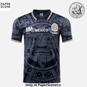 Mexico 1998 Third Retro Polo Jersey – Black Aztec Football Shirt 8 Mexico 1998 Third Retro Polo Jersey – Black Aztec Football Shirt