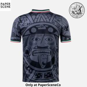 Mexico 1998 Third Retro Polo Jersey – Black Aztec Football Shirt 9 Mexico 1998 Third Retro Polo Jersey – Black Aztec Football Shirt