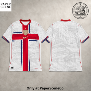 England St George Cross Euro 2028 Concept Football Jersey