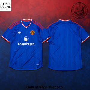 Manchester United 2026/27 Away Blue Football Shirt – Fan Edition