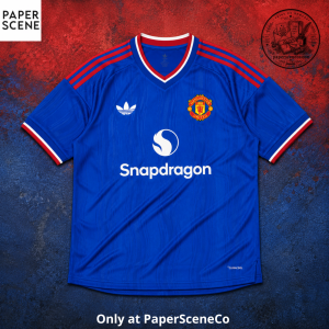 Manchester United 2026/27 Away Blue Football Shirt – Fan Edition