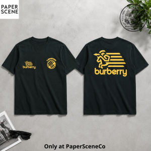 Burberry T Shirt London Crest Graphic Logo Cotton Tee