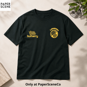 Burberry T Shirt London Crest Graphic Logo Cotton Tee