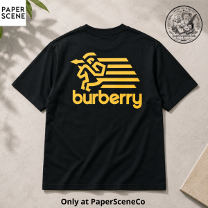 Burberry T Shirt London Crest Graphic Logo Cotton Tee