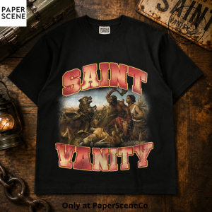 Saint Vanity Shirt Vintage Renaissance Graphic Black Streetwear Tee 3 Saint Vanity Shirt Vintage Renaissance Graphic Black Streetwear Tee