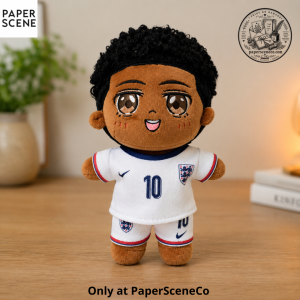 Bellingham England No.10 Chibi Soccer Plushie Collectible Doll