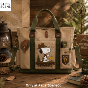Snoopy Beagle Scout 75th Anniversary Outdoor Tote Bag