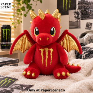 Monster Energy Dragon Plush Doll Red Version