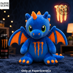 Monster Energy Dragon Plush Doll Blue Version