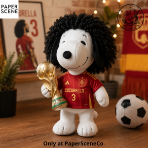 Marc Cucurella Snoopy Spain Champion Plush Toy Red Version