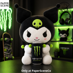 Kuromi Monster Energy Plush Doll Black Version 5 Kuromi Monster Energy Plush Doll Black Version