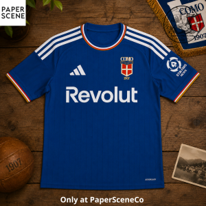 Como 1907 Adidas Home Jersey 2026/27 Blue Football Shirt