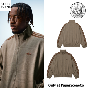 Adidas Originals Green Striped Knit Jersey Shirt