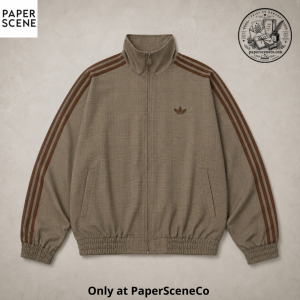Adidas Originals Green Striped Knit Jersey Shirt