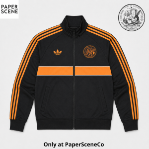 Adidas Originals Ajax Amsterdam Black Orange Track Jacket
