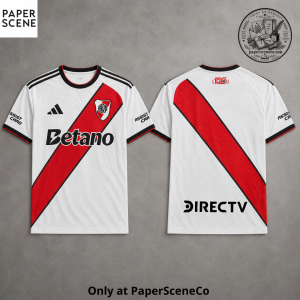 River Plate 2026/27 Home Jersey – White Red Stripe Football Shirt by Adidas
