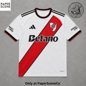 River Plate 2026/27 Home Jersey – White Red Stripe Football Shirt by Adidas