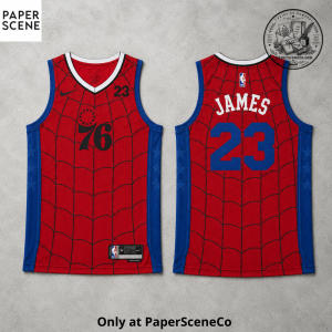 Philadelphia 76ers Spider Web Basketball Jersey – James #23 Concept Edition